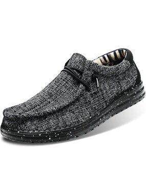 Fashion Loafers Size 8 Mens Lace Up Polyurethane Sole Grey